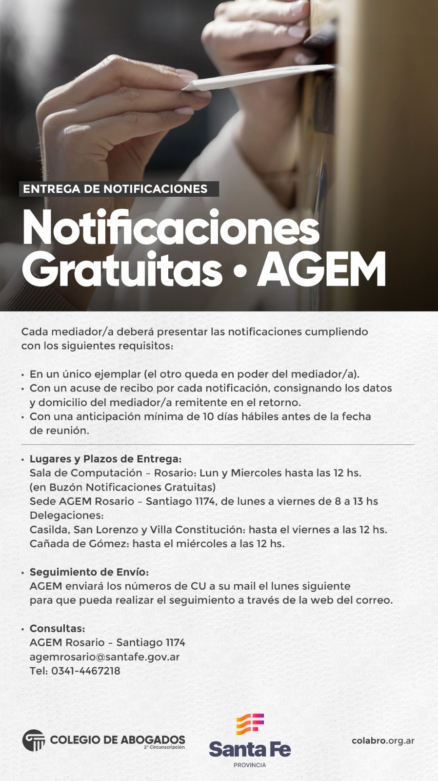 Notificaciones Gratuitas – AGEM